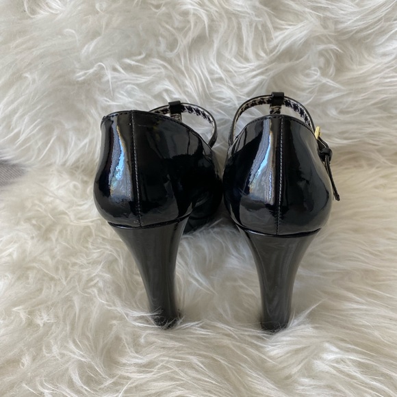 Christian Siriano Patent MaryJane Peep Toe Platform Heels - Picture 4 of 10